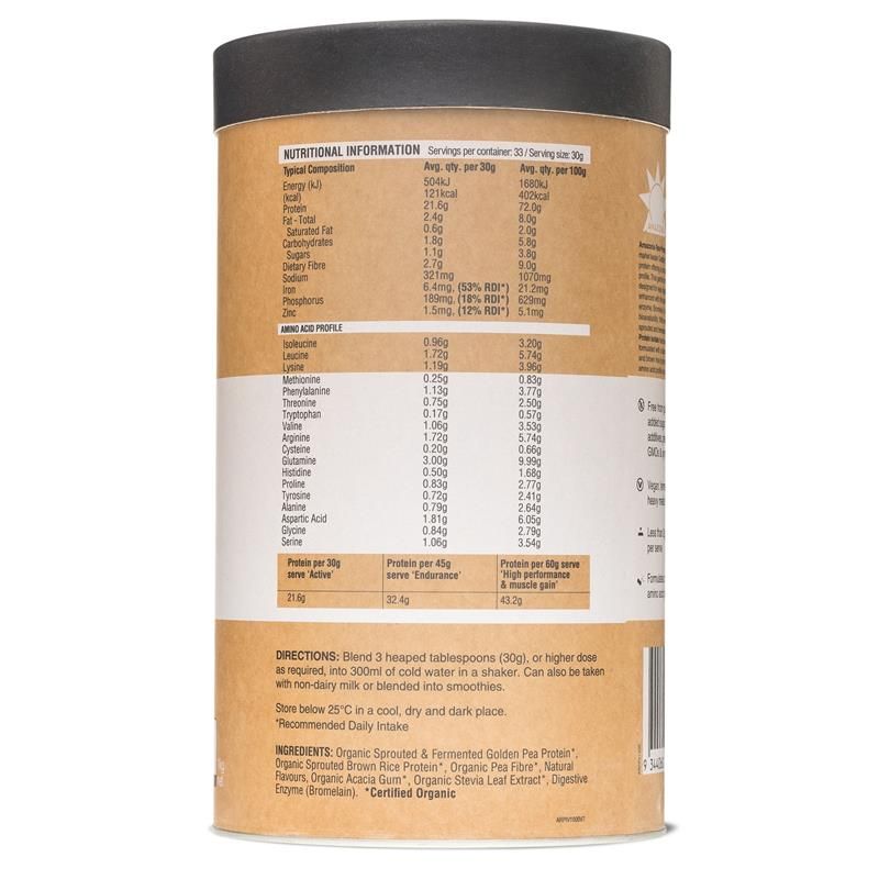 Amazonia RAW Protein Isolate Hương Vani 1kg