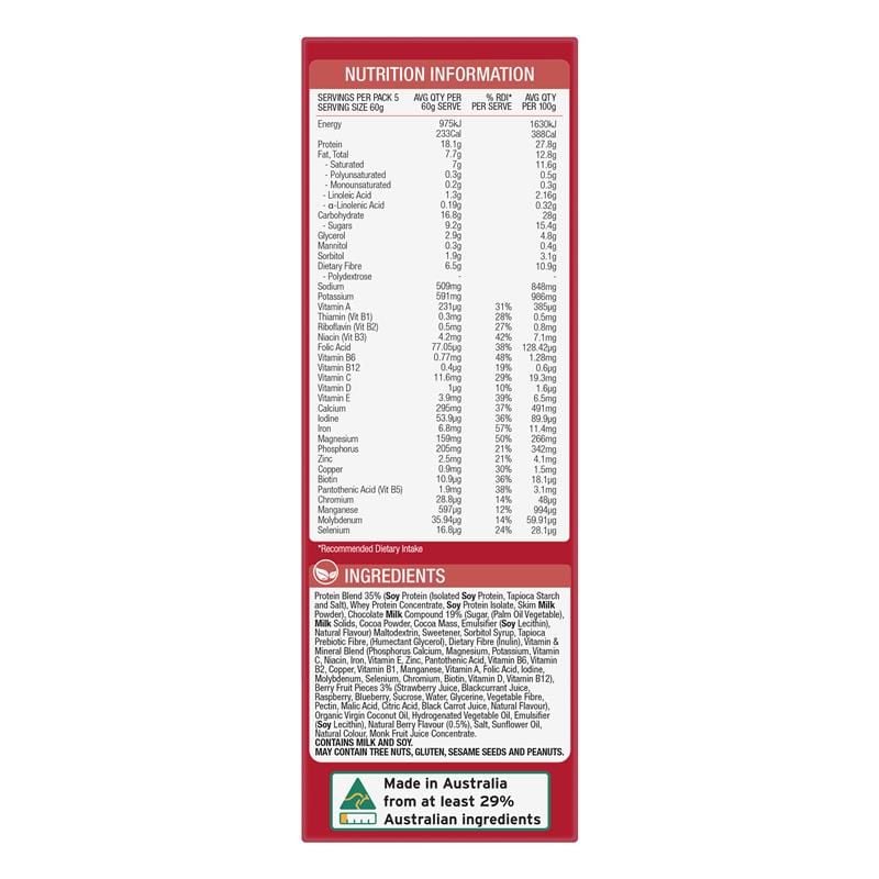 OptiSlim VLCD Bar Choc Berry Crunch 5