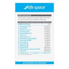 Viên uống bổ sung lợi khuẩn Life-Space Double Strength Probiotic 60 viên Kích thước độc quyền