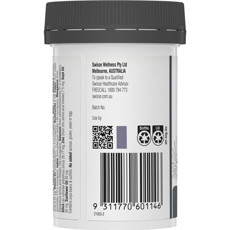 Swisse Hair Nutrition For Men 60 Viên