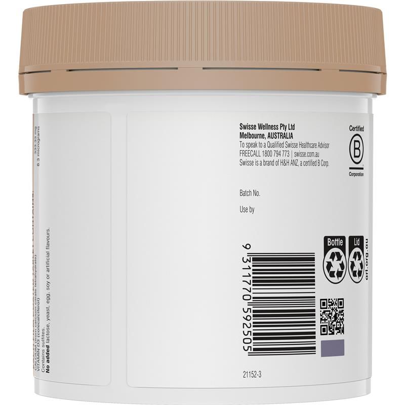 Swisse Ultiboost Calcium + Vitamin D 150 Viên