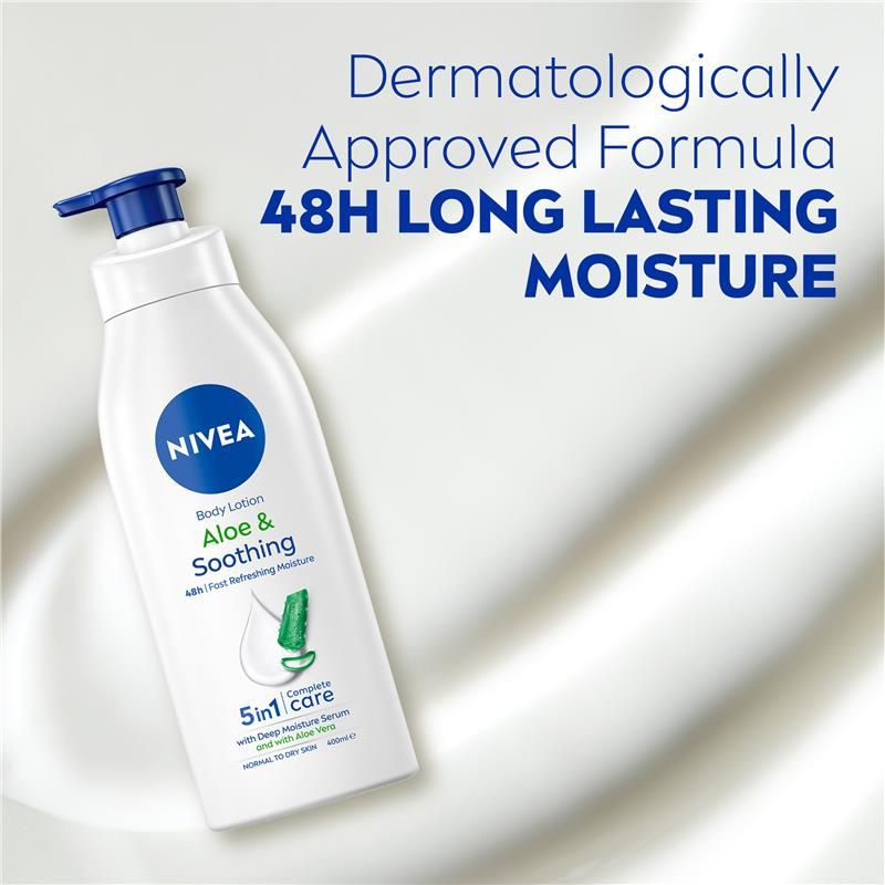 Sữa dưỡng thể NIVEA Aloe Vera dưỡng ẩm 48H 400ml