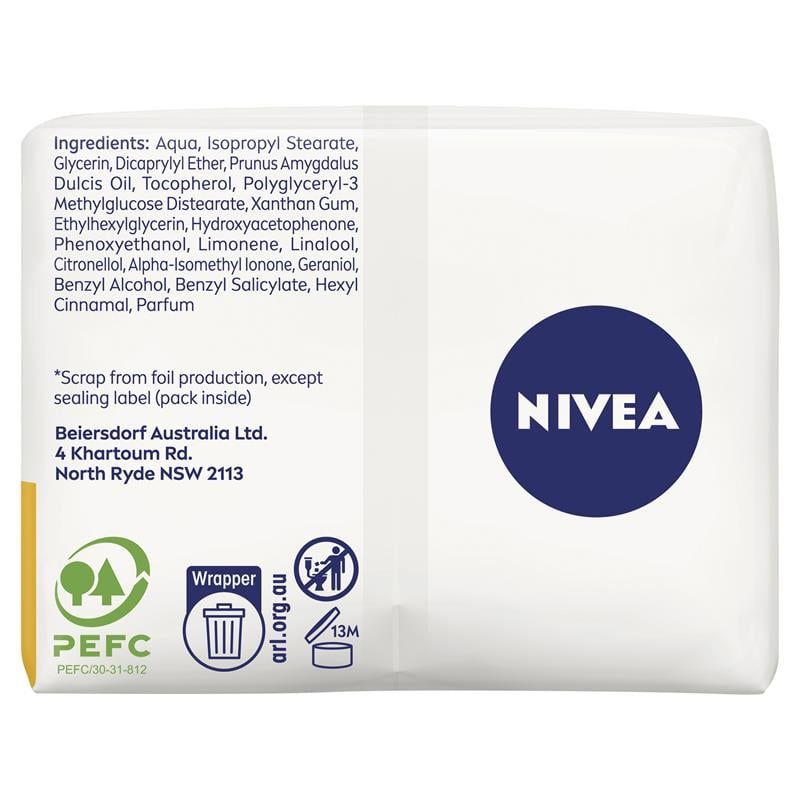 Khăn lau mặt Nivea Gentle Biodegradable dành cho da khô và nhạy cảm, gói đôi 25 miếng