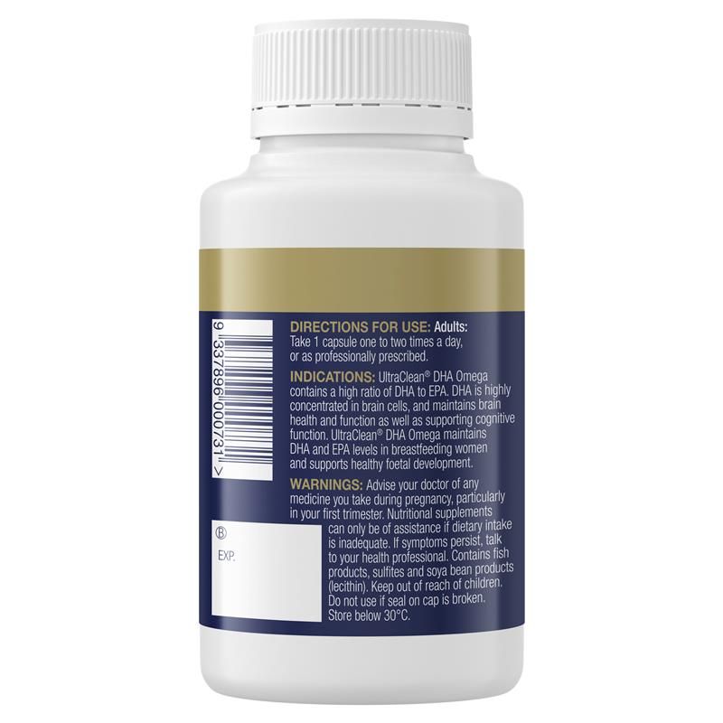 Viên nang BioCeuticals UltraClean® DHA Omega 60 viên