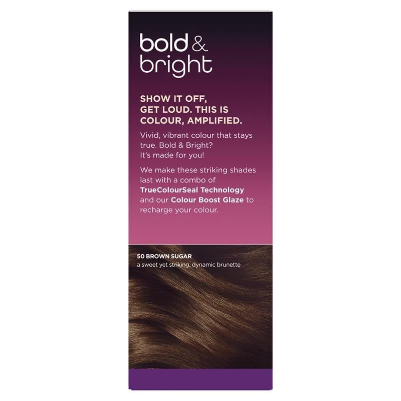 Thuốc nhuộm tóc vĩnh viễn Clairol Bold & Bright 50 Brown Sugar