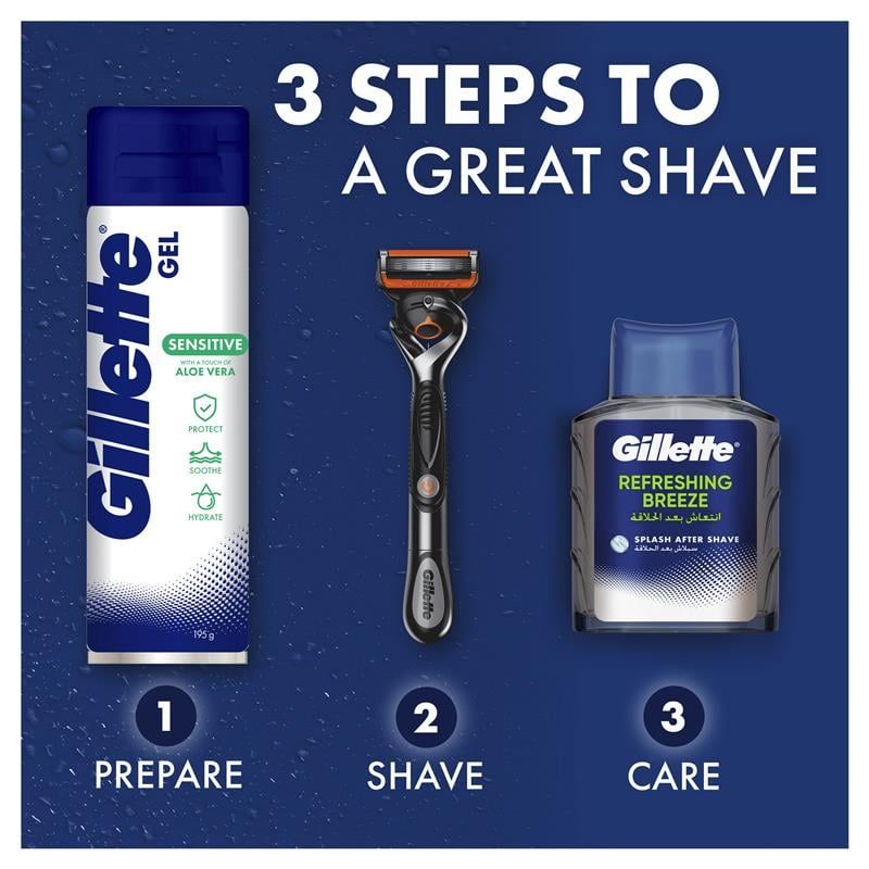 Gel cạo râu Gillette Sensitive Skin Soothing 195g