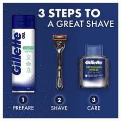 Gel cạo râu Gillette Sensitive Skin Soothing 195g