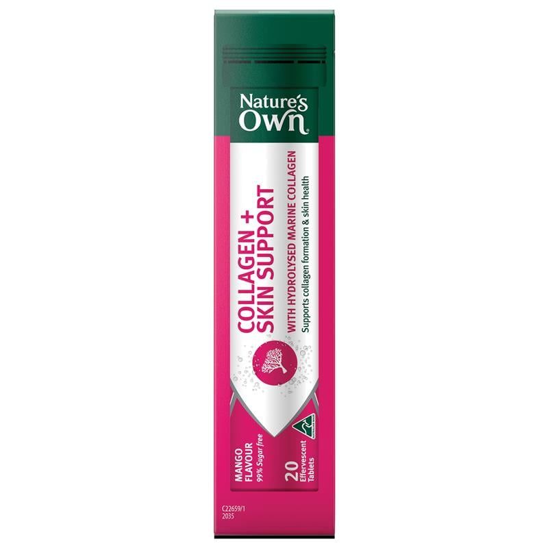 Viên sủi Nature's Own Collagen + Skin Support 60 viên