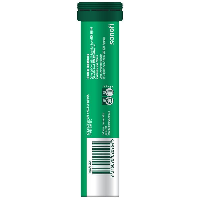 Viên sủi bổ sung Magiê + Năng lượng Nature's Own 20 viên