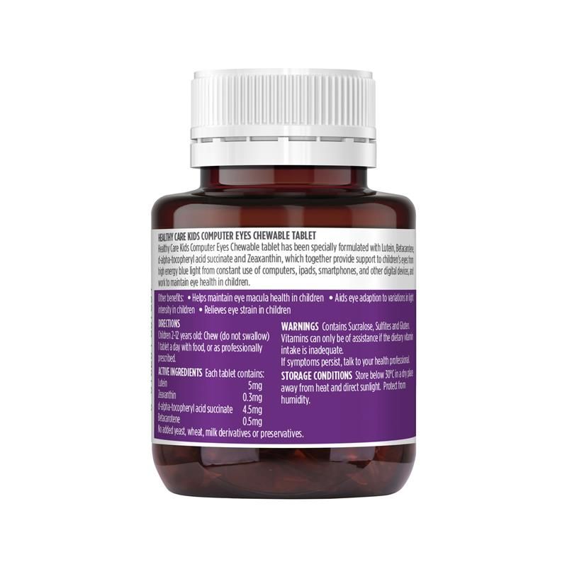 Healthy Care Kids Computer Eyes 60 viên nhai