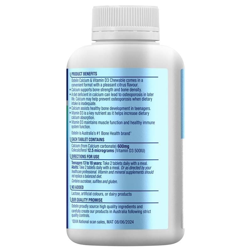 Ostelin Vit D & Calcium 120 Viên Nhai