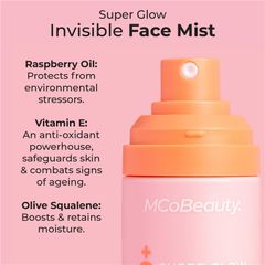 Xịt khoáng McoBeauty Super Glow Invisible Face Mist SPF50+