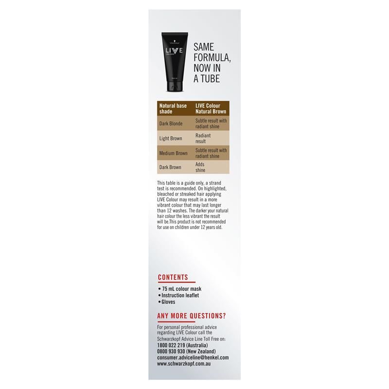 Schwarzkopf Live Colour Nâu tự nhiên 75ml