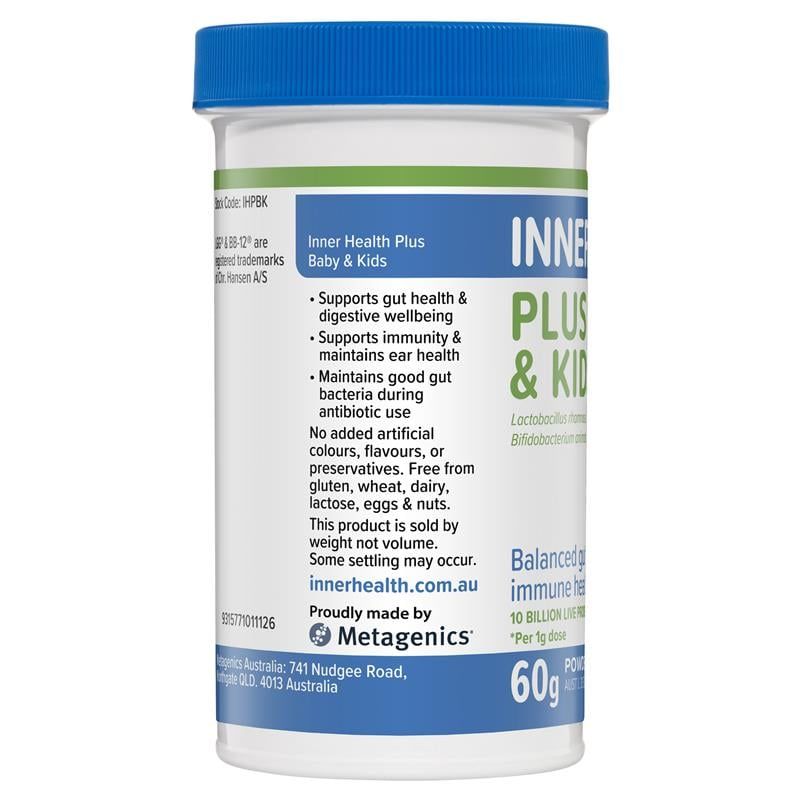 Inner Health Plus Baby & Kids Probiotic dạng bột 60g