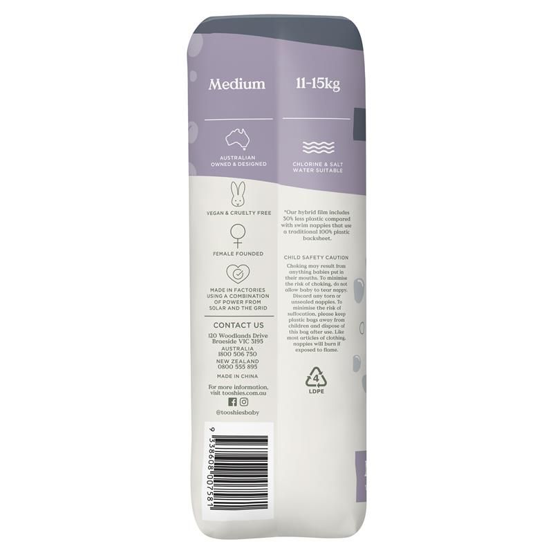 Quần bơi Tooshies Eco cỡ trung bình 11-15kg 10 gói chỉ bán trực tuyến