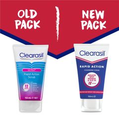 Sữa rửa mặt tẩy tế bào chết Clearasil Ultra Rapid Action 150 ml