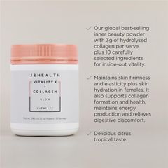 JSHEALTH Vitality X + Collagen 180g