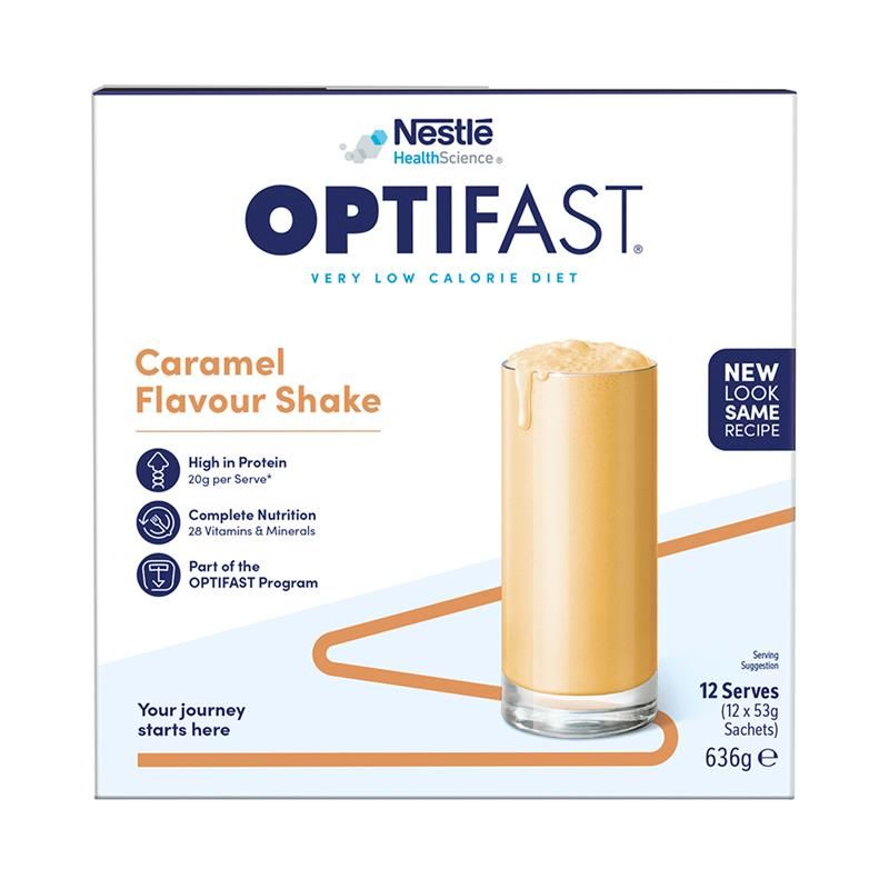 Optifast VLCD Shake Caramel 12 x 53g MỚI