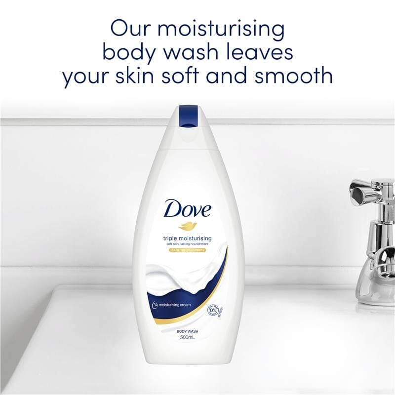 Sữa tắm Dove dưỡng ẩm gấp 3 lần 500ml