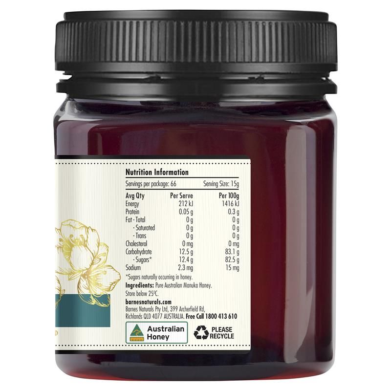 Mật ong Manuka Úc Barnes Naturals 1kg MGO 300+