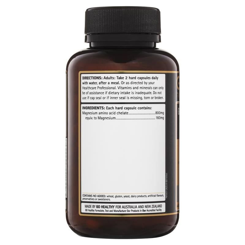 Viên nang thực vật GO Healthy Magnesium 800 120 viên