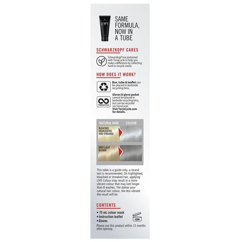 Schwarzkopf Live Colour Pastels Cool Grey 75ml