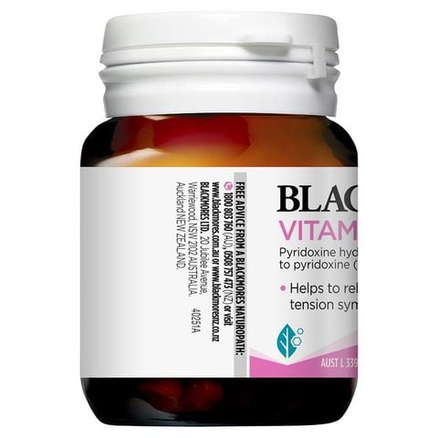 Blackmores Vitamin B6 100mg Sức Khỏe Phụ Nữ 40 Viên