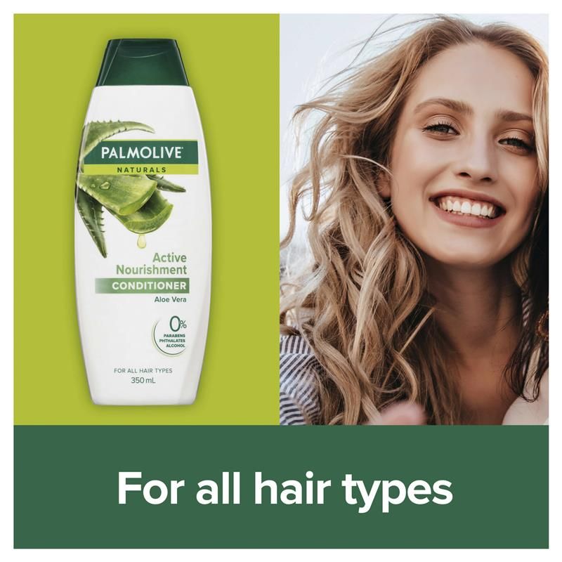 Dầu xả dưỡng tóc Palmolive Naturals Active Nourishment Normal Aloe Vera & Fruit Vitamins 350mL