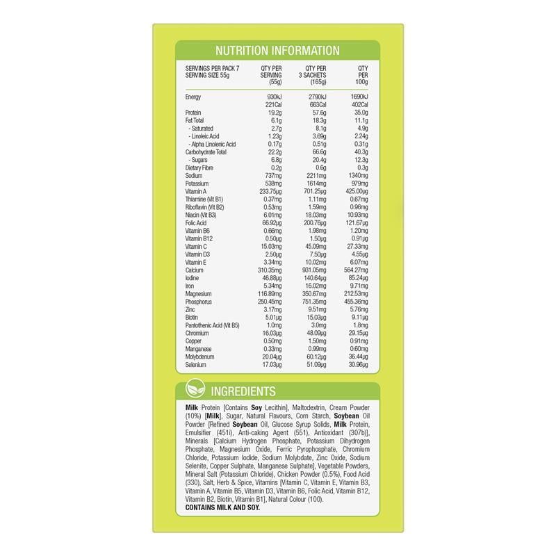 Súp OptiSlim VLCD vị gà kem 7 x 55g