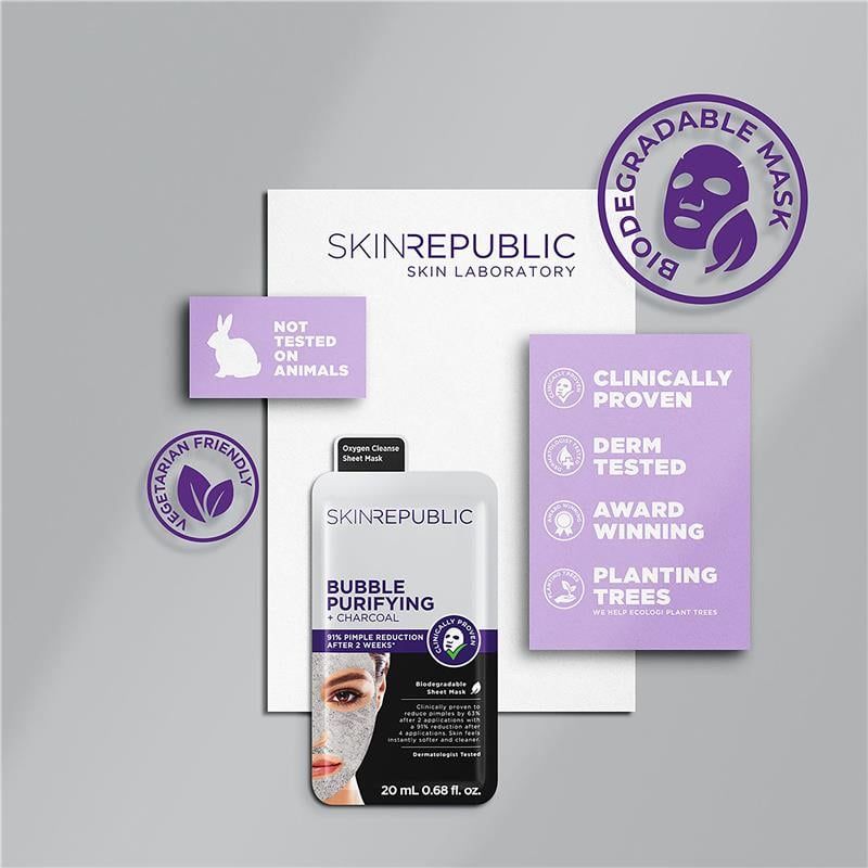 Mặt nạ than hoạt tính Skin Republic Bubble Purifying