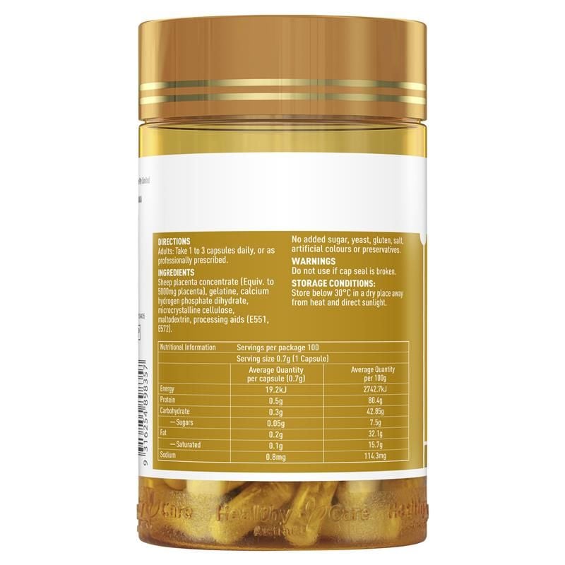 Nhau thai cừu Healthy Care 5000mg 100 viên nang