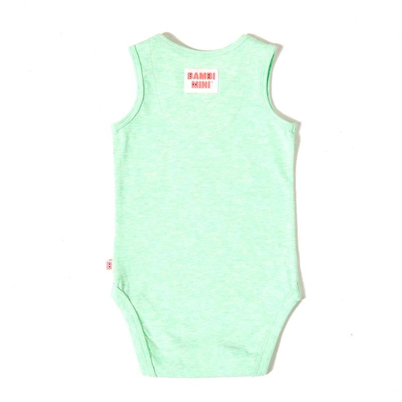 Bambi Mini Co. Bộ đồ liền thân Supersinglet cho bé trai màu xanh lá cây Croc và hình tam giác 2 gói 0-3