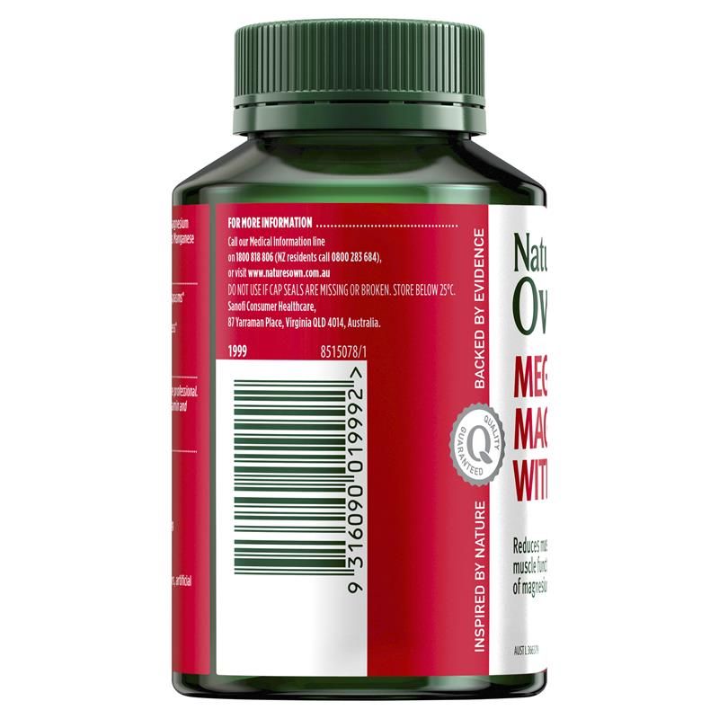 Nature's Own Mega Magnesium Với Vitamin D3 100 Viên