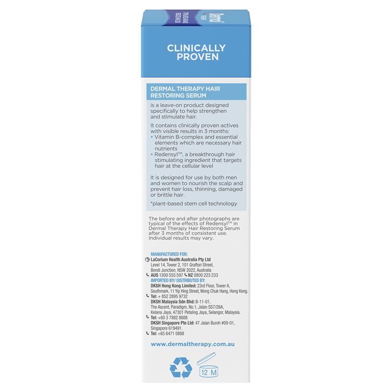 Huyết thanh phục hồi tóc Dermal Therapy 60g