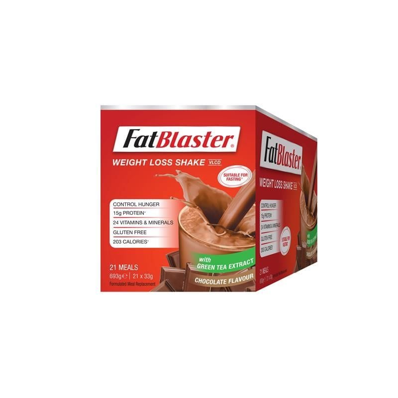 Naturopathica Fatblaster Weight Loss Shake Chocolate 21 x 33g Sachets Exclusive Size