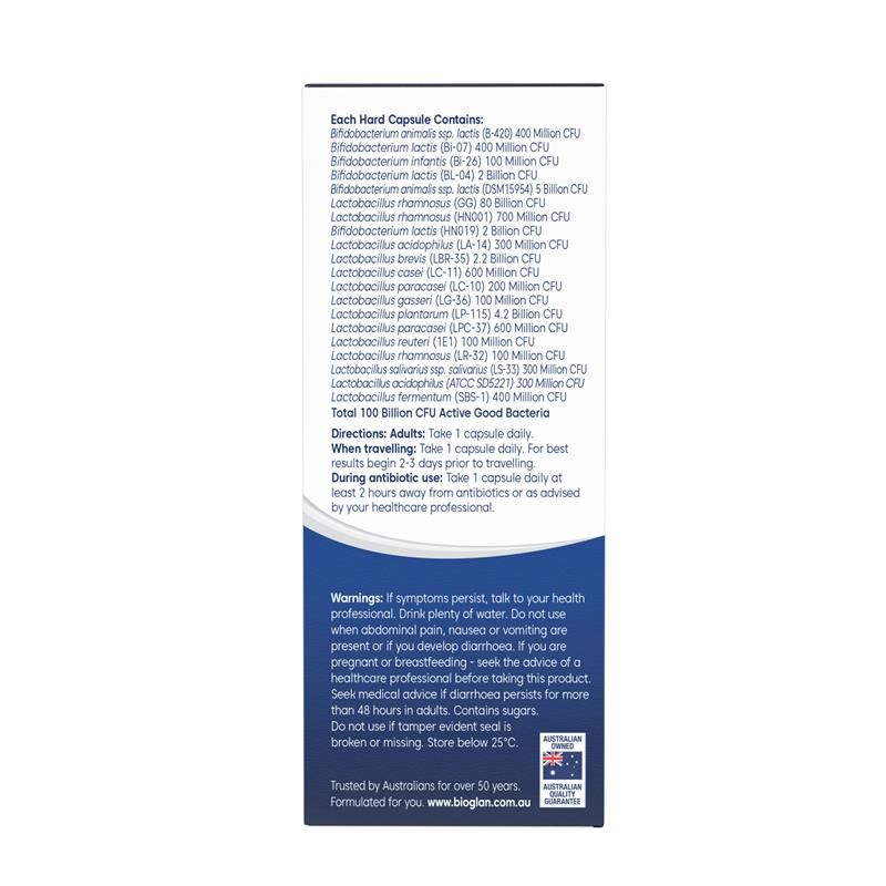 Bioglan Platinum Probiotics 100 tỷ 60 viên nang