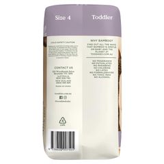 Tã Tooshies Eco với chất liệu tre hữu cơ cỡ 4 cho trẻ mới biết đi từ 10-15kg, gói 18 chiếc Chỉ bán trực tuyến