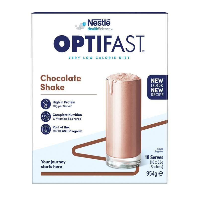Optifast VLCD Shake Chocolate 18 x 53g