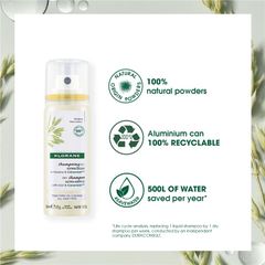 Dầu Gội Khô Klorane Với Yến Mạch & Ceramide 50ml