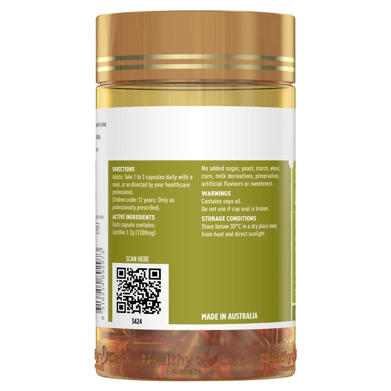 Healthy Care Super Lecithin 1200mg 100 Viên Nang