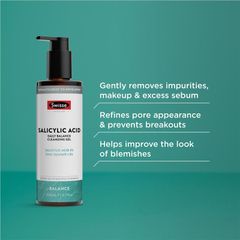 Sữa rửa mặt cân bằng hằng ngày Swisse Skincare Salicylic Acid 200ml