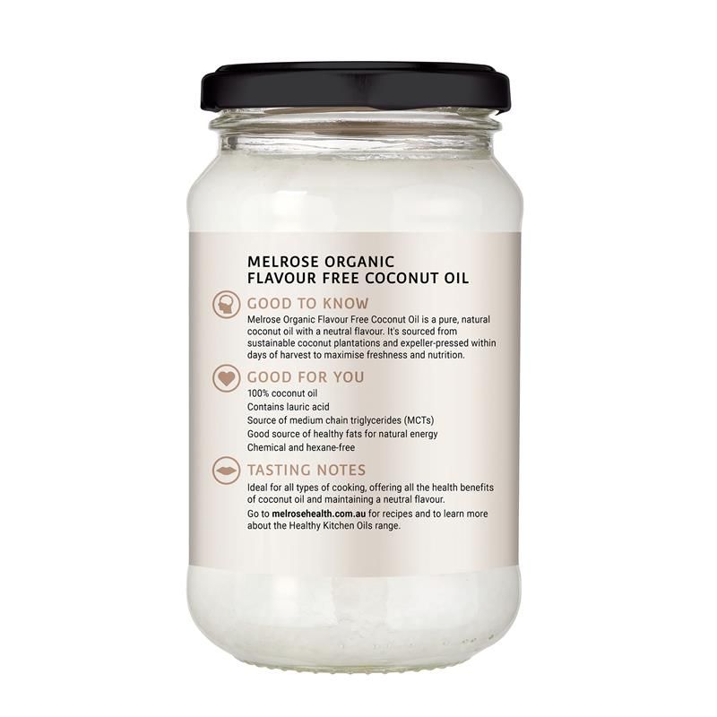 Dầu dừa hữu cơ không hương vị Melrose (tinh chế) 325ml