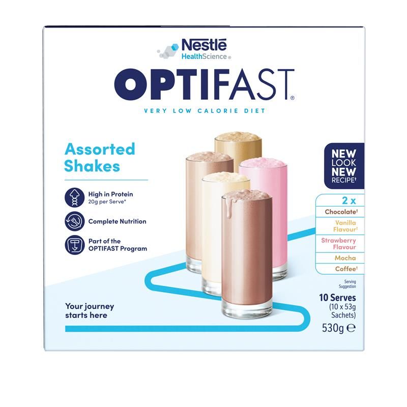 Optifast VLCD Shake Assorted Pack 10 x 53g