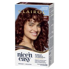 Thuốc nhuộm tóc vĩnh viễn Clairol Nice N Easy 4BG Burgundy