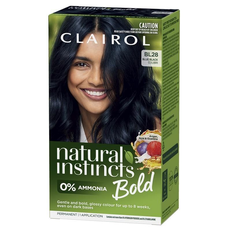 Thuốc nhuộm tóc vĩnh viễn Clairol Natural Instincts Bold Blue Black