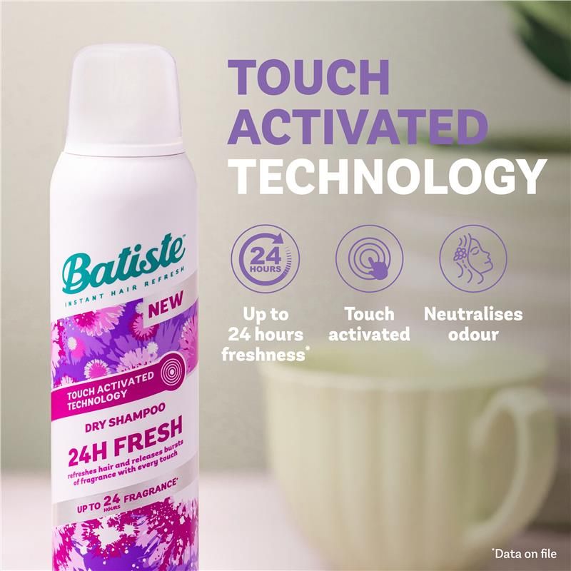Dầu Gội Khô Batiste 24H Fresh 200ml
