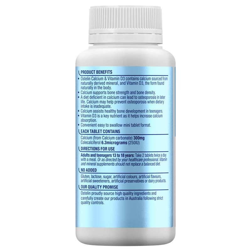 Ostelin Calcium & Vit D 400 viên nén mini kích thước độc quyền