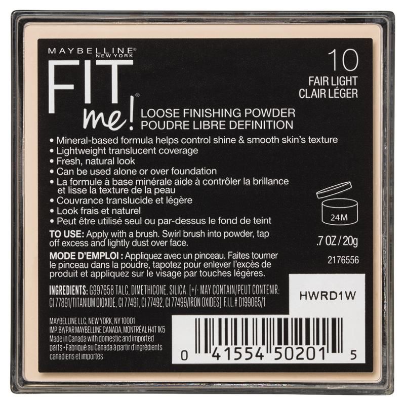Phấn Phủ Dạng Bột Maybelline Fit Me Loose Finishing Powder 10 Fair Light