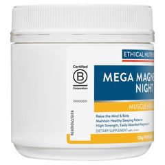 Bột Ethical Nutrients Mega Magnesium Night 126g