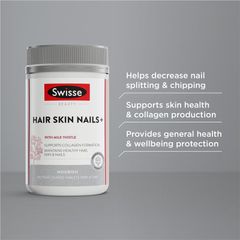Swisse Ultiboost Hair Skin Nails+ 180 Viên Kích Thước Độc Quyền